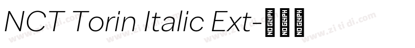 NCT Torin Italic Ext字体转换